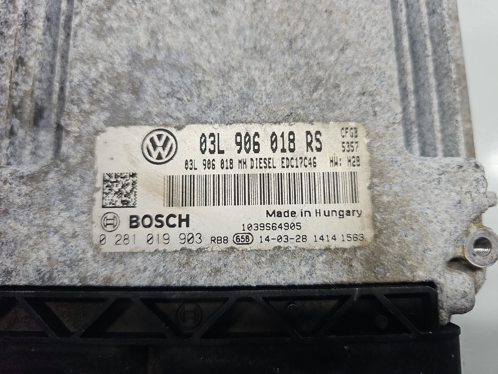 Calculator motor ECU Skoda Superb II (3T5) [Fabr 2009-2015] 03L906018RS 2.0 TDI CFGB 125KW / 170CP - imagine 4