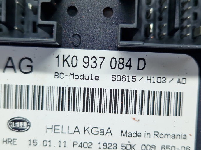 Modul confort Skoda Octavia 2 (1Z3) [Fabr 2004-2013] 1K0937084D