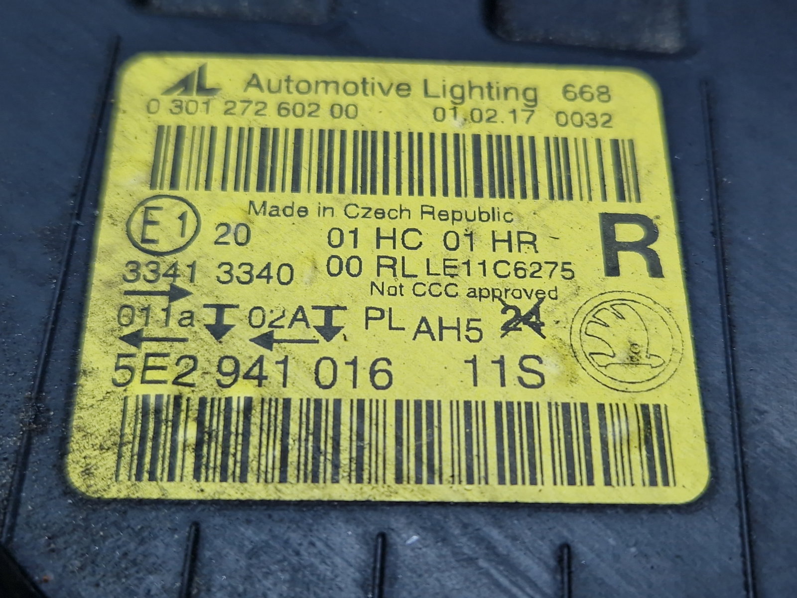 Far dreapta Skoda Octavia 3 (5E3) [Fabr 2012-2020] Berlina 5E2941016 - imagine 5