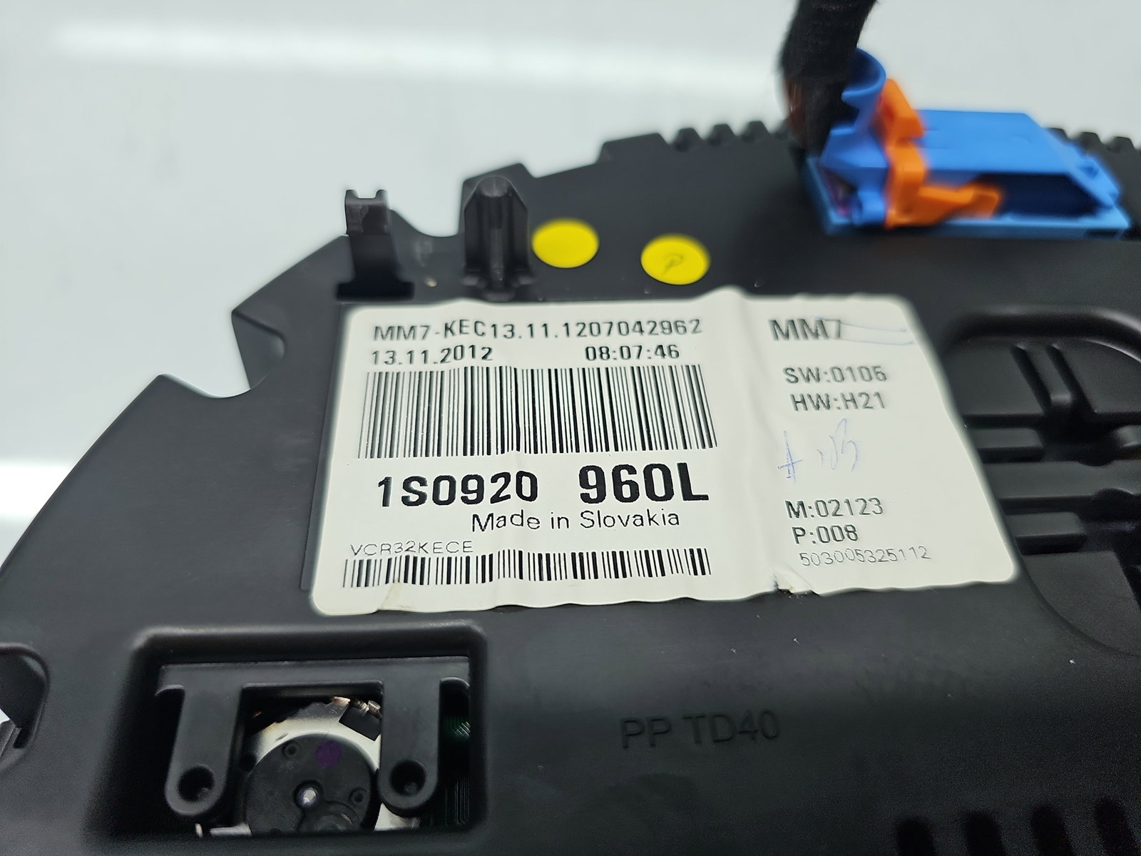 Ceas bord Volkswagen UP [Fabr 2011-2019] 1S0920960L - imagine 5