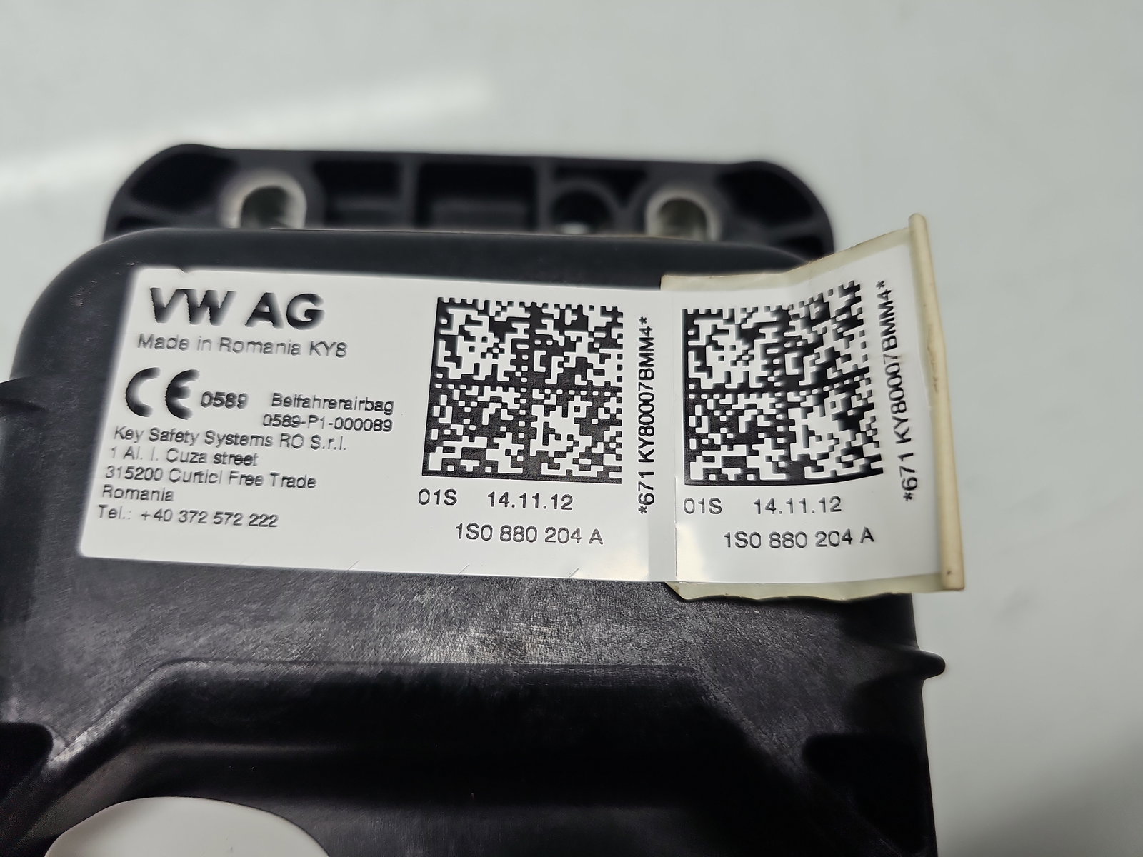 Airbag pasager Volkswagen UP [Fabr 2011-2019] 1S0880204A - imagine 6