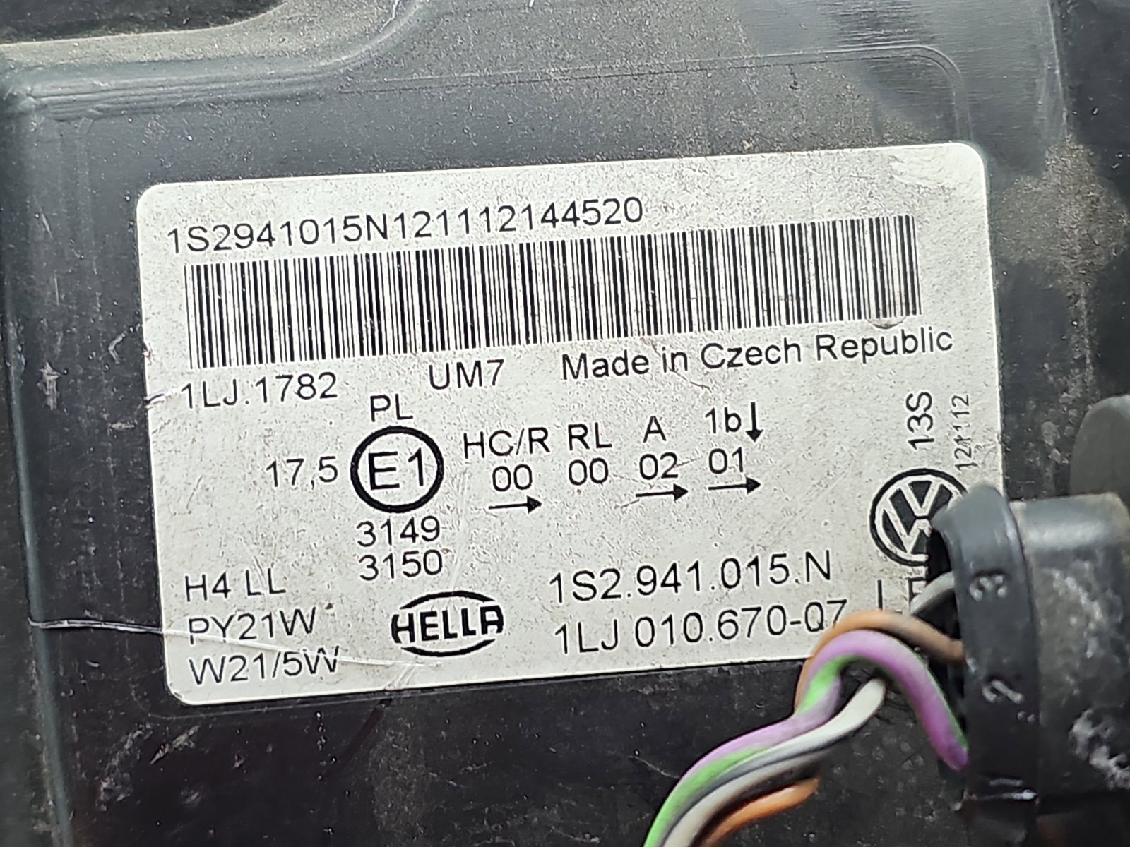 Far stanga Volkswagen UP [Fabr 2011-2019] 1S2941015N - imagine 6