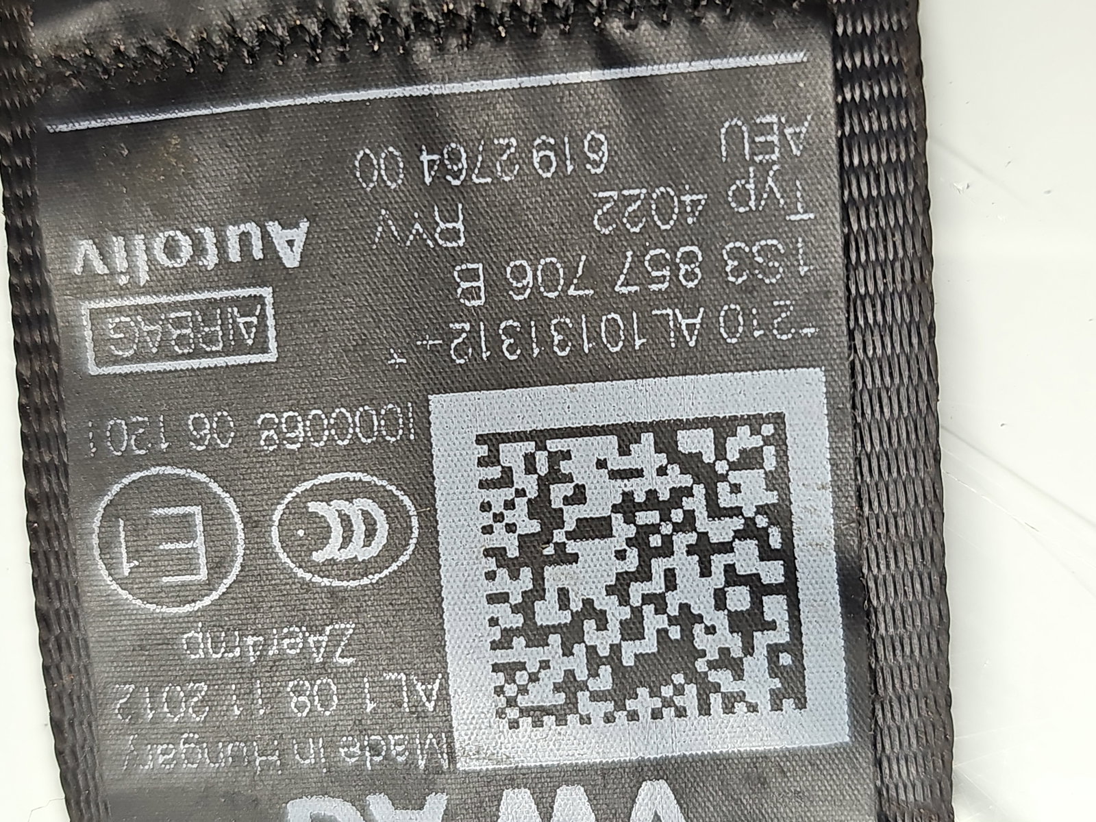 Centura dreapta fata Volkswagen UP [Fabr 2011-2019] 1S3857706B - imagine 4