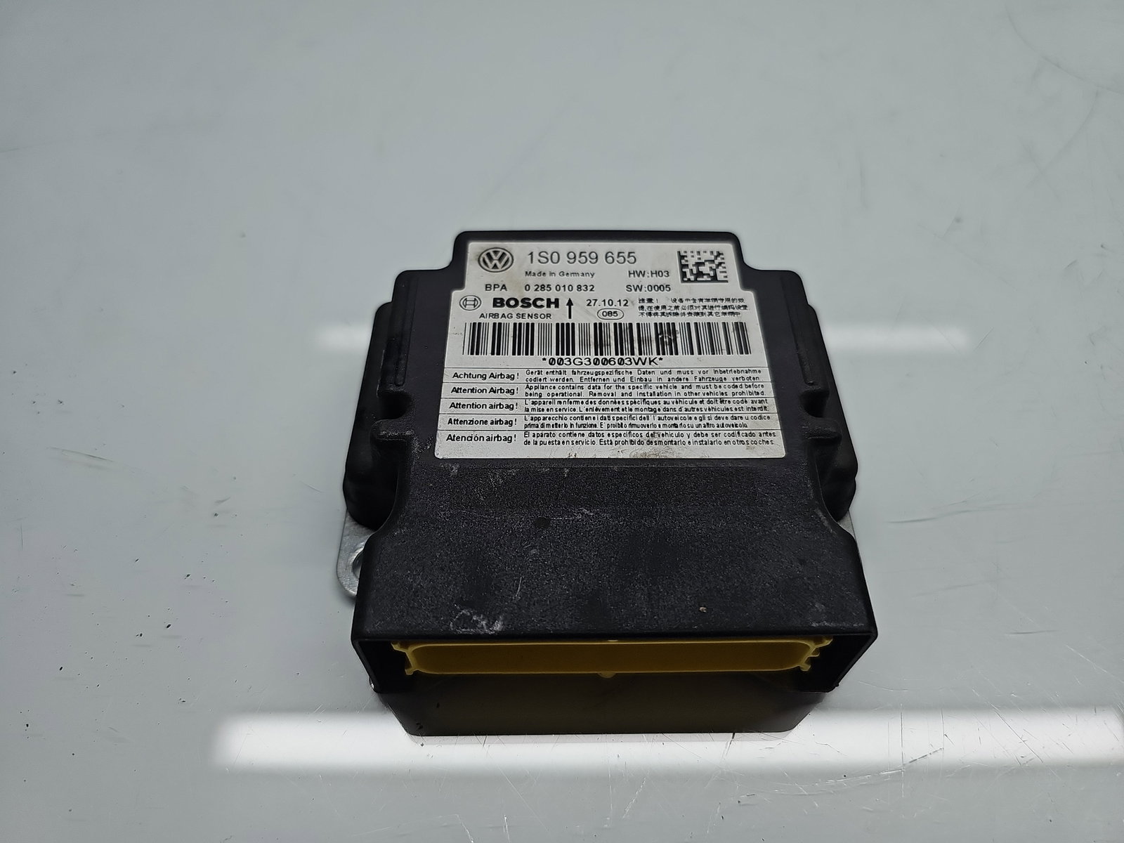 Calculator airbag Volkswagen UP [Fabr 2011-2019] 1S0959655 1.0 Benz CHYB 55KW / 75CP