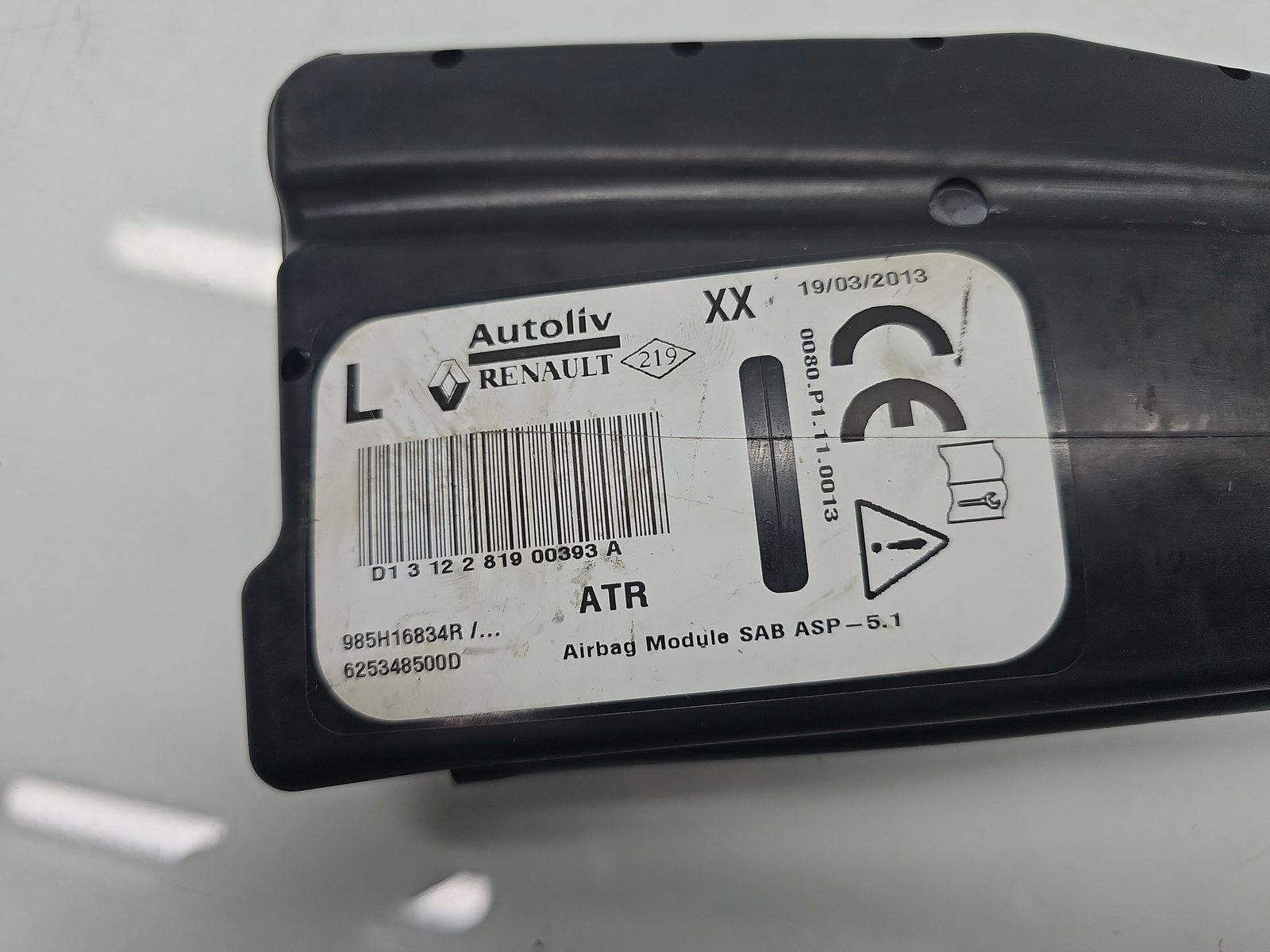 Airbag lateral stanga Renault Clio 4 (B98) Hatchback [Fabr 2012-2020] 985H16834R - imagine 4