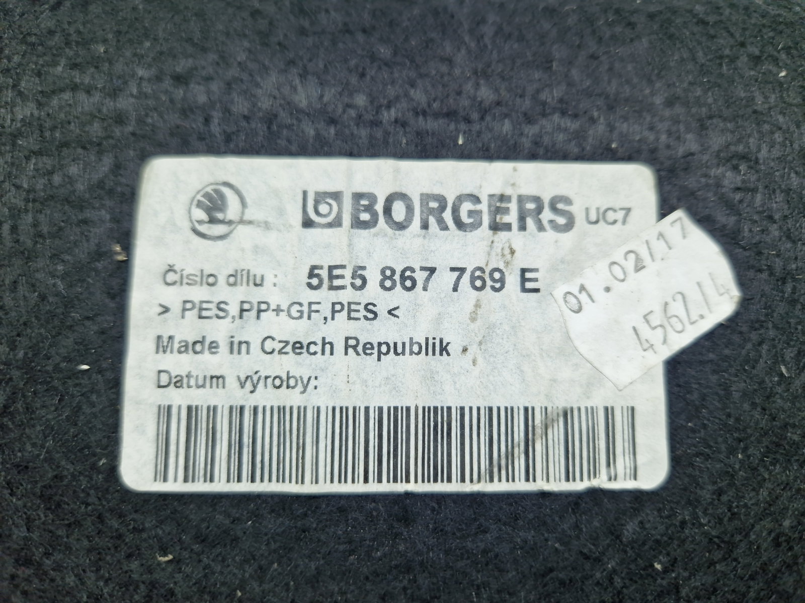 Polita portbagaj Skoda Octavia 3 (5E3) [Fabr 2012-2020] 5E5867769E - imagine 4