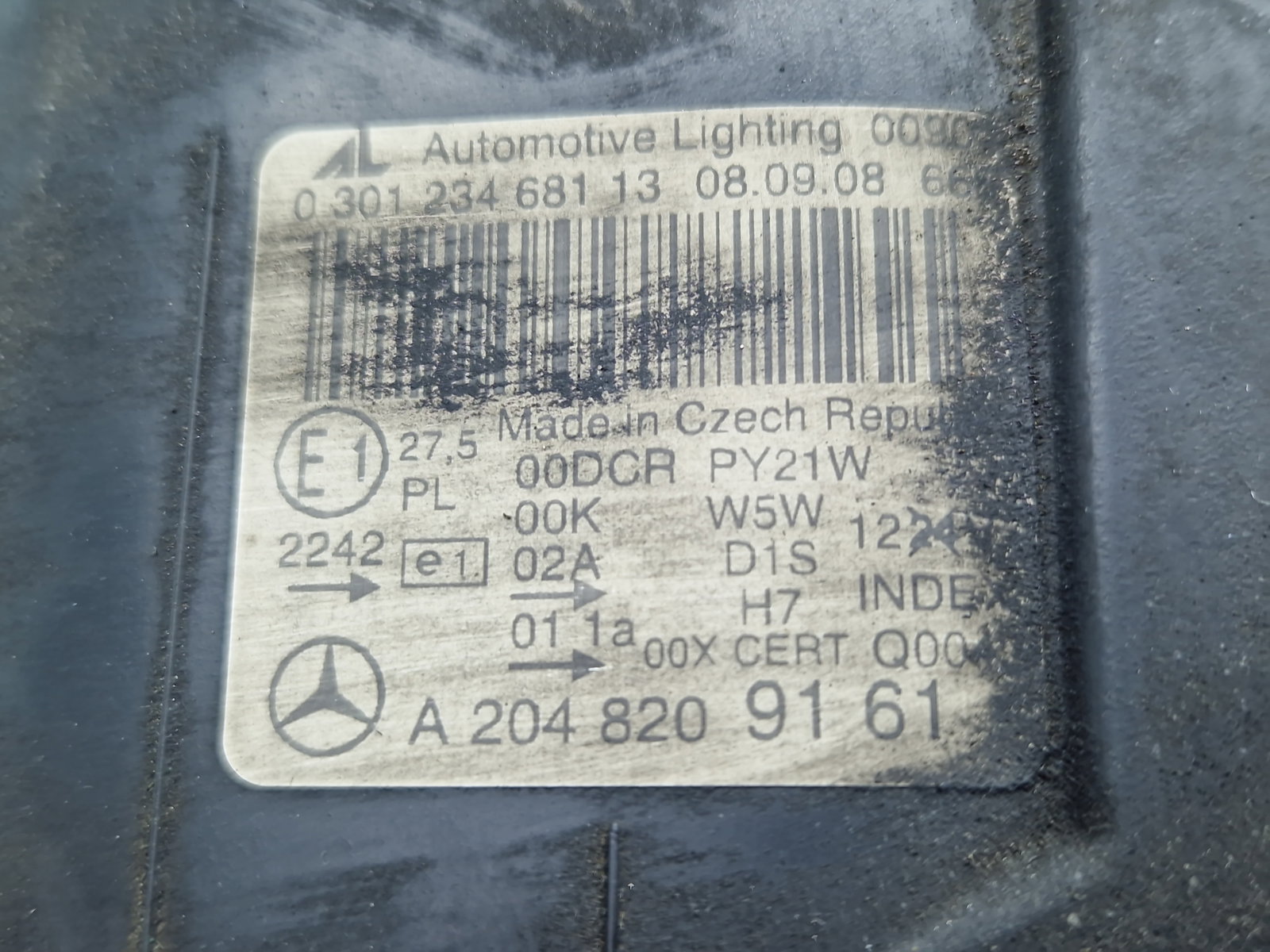 Far stanga Mercedes Clasa C (W204) [Fabr 2007-2014] A2048209161 - imagine 6