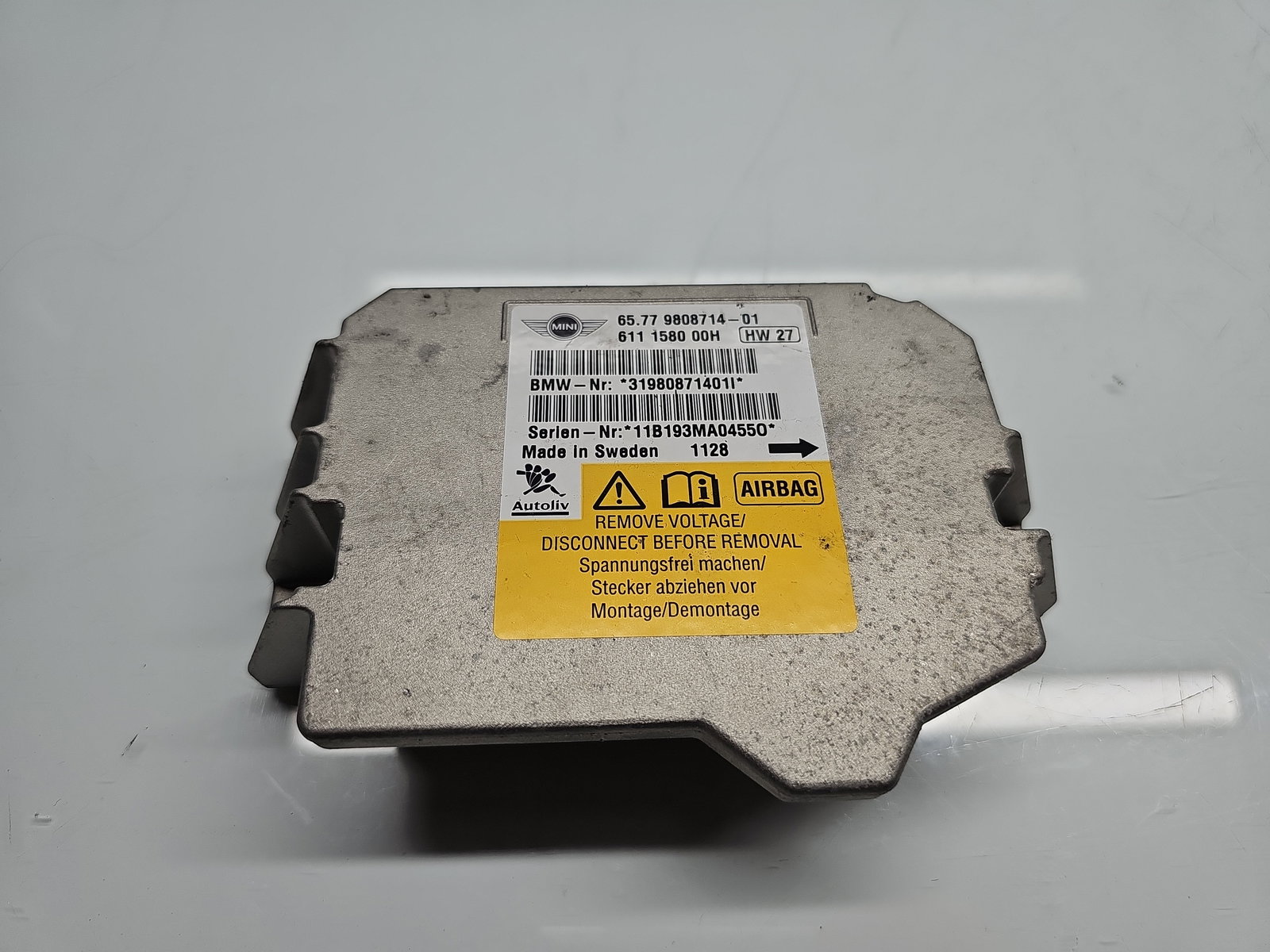 Calculator airbag MINI Countryman (R60) [Fabr 2010-2016] 9808714-01 1.6 N47C 82KW / 112CP - imagine 1