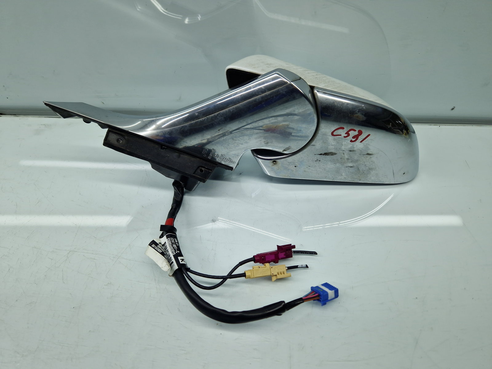 Oglinda stanga TESLA Model 3 [Fabr 2020-2025] Pearl White - imagine 3