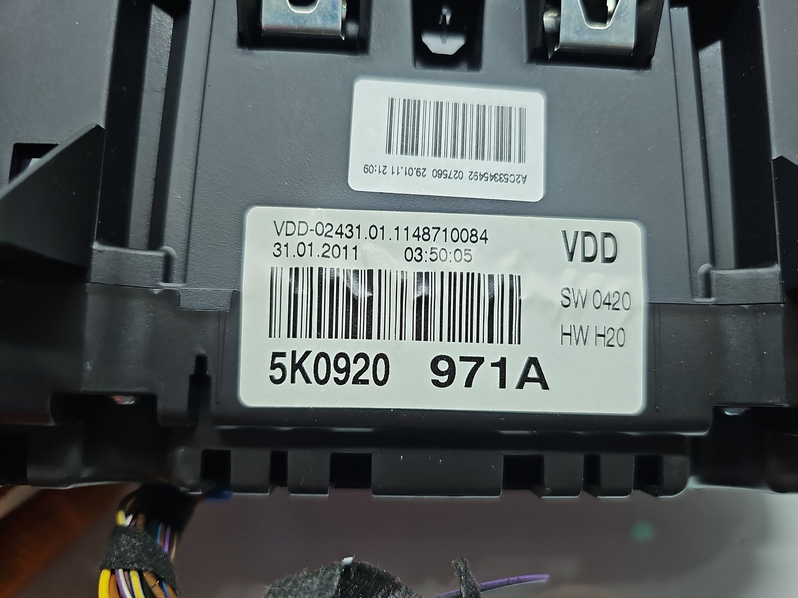 Ceas bord Volkswagen Golf 6 (5K1) [Fabr 2009-2013] 5K0920971A - imagine 4