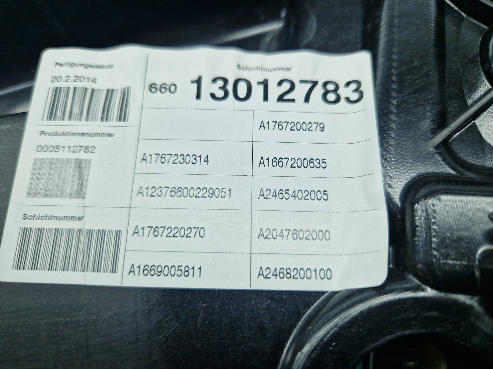 Macara electrica geam dreapta fata Mercedes Clasa A (W176) [Fabr 2012-2018] A1767200279 - imagine 4