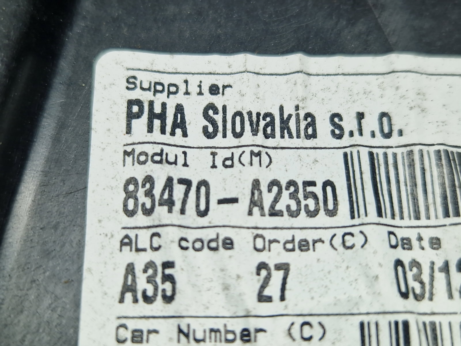 Macara electrica geam stanga spate KIA Ceed (JD) [Fabr 2012-2018] Hatchback 83470-A2350 - imagine 5