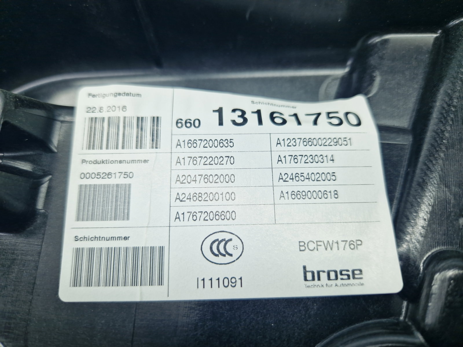 Macara electrica geam dreapta fata Mercedes Clasa A (W176) [Fabr 2012-2018] A1667200635 - imagine 5