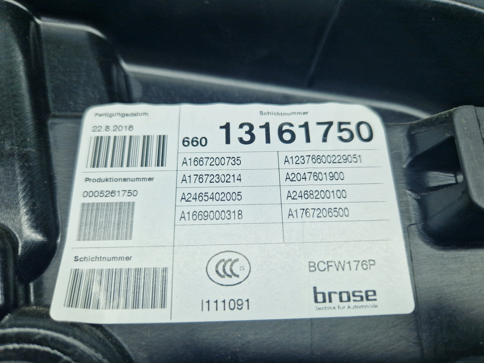 Macara electrica geam stanga fata Mercedes Clasa A (W176) [Fabr 2012-2018] A1667200735 - imagine 5