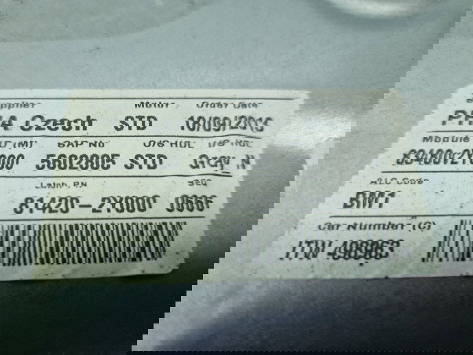 Macara electrica geam dreapta spate Hyundai ix35 (LM) [Fabr 2010-2017] 81420-2Y000