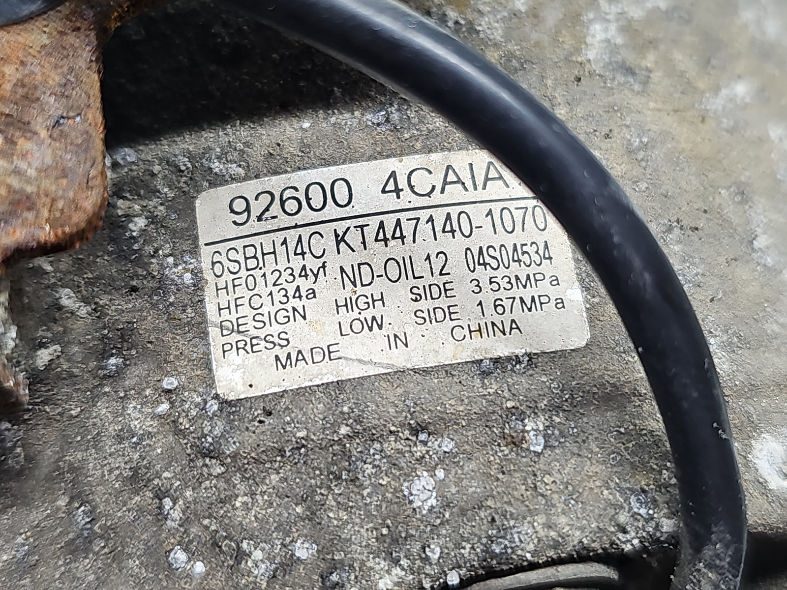 Compresor clima Nissan X-Trail (T32) [Fabr 2013-prezent] 92600-4CAIA 1.6 DCi R9M413 96KW / 130CP - imagine 7