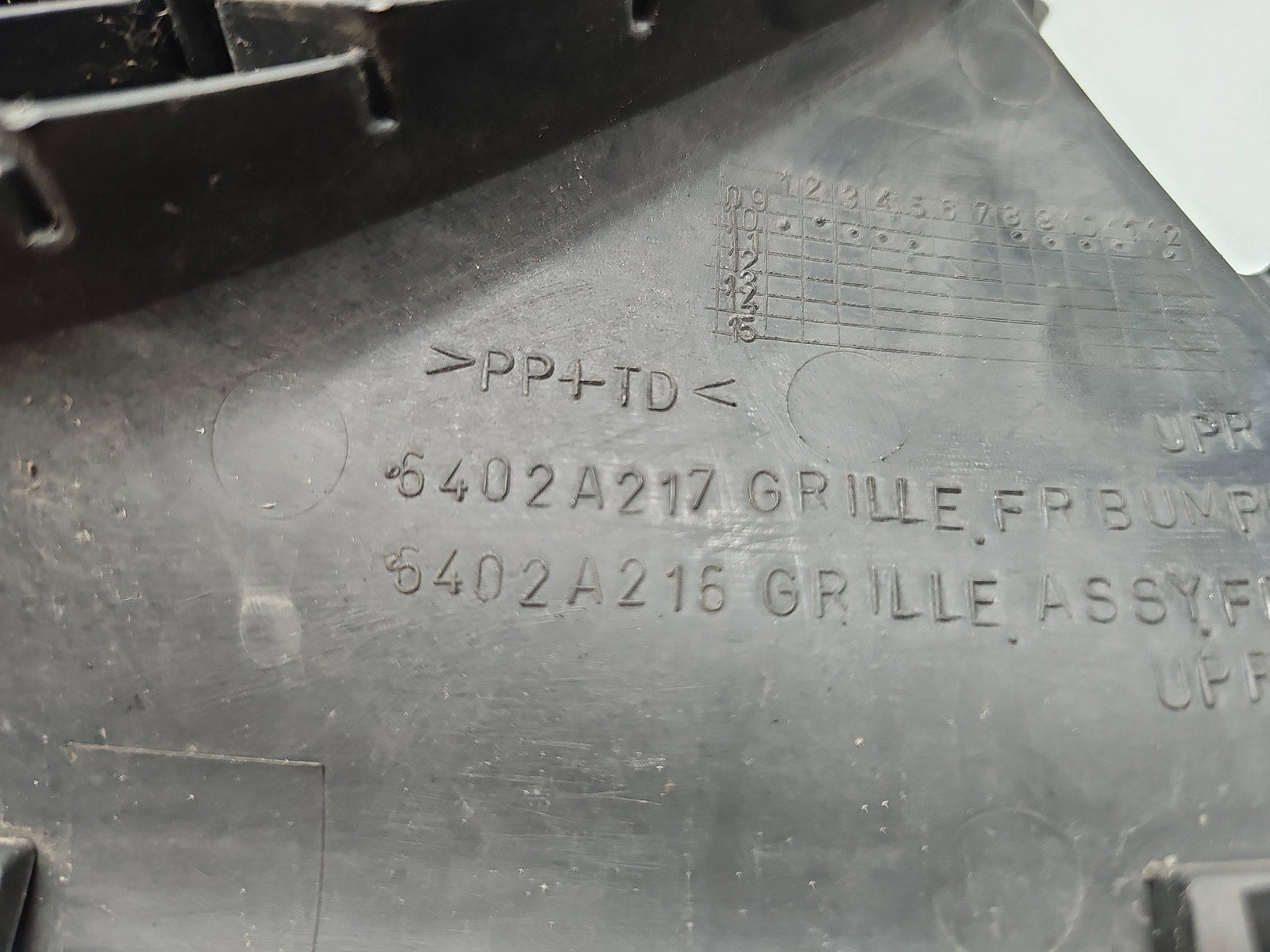 Grila bara fata MITSUBISHI ASX (GA) [Fabr 2010-2020] SUV 6402A217 - imagine 3