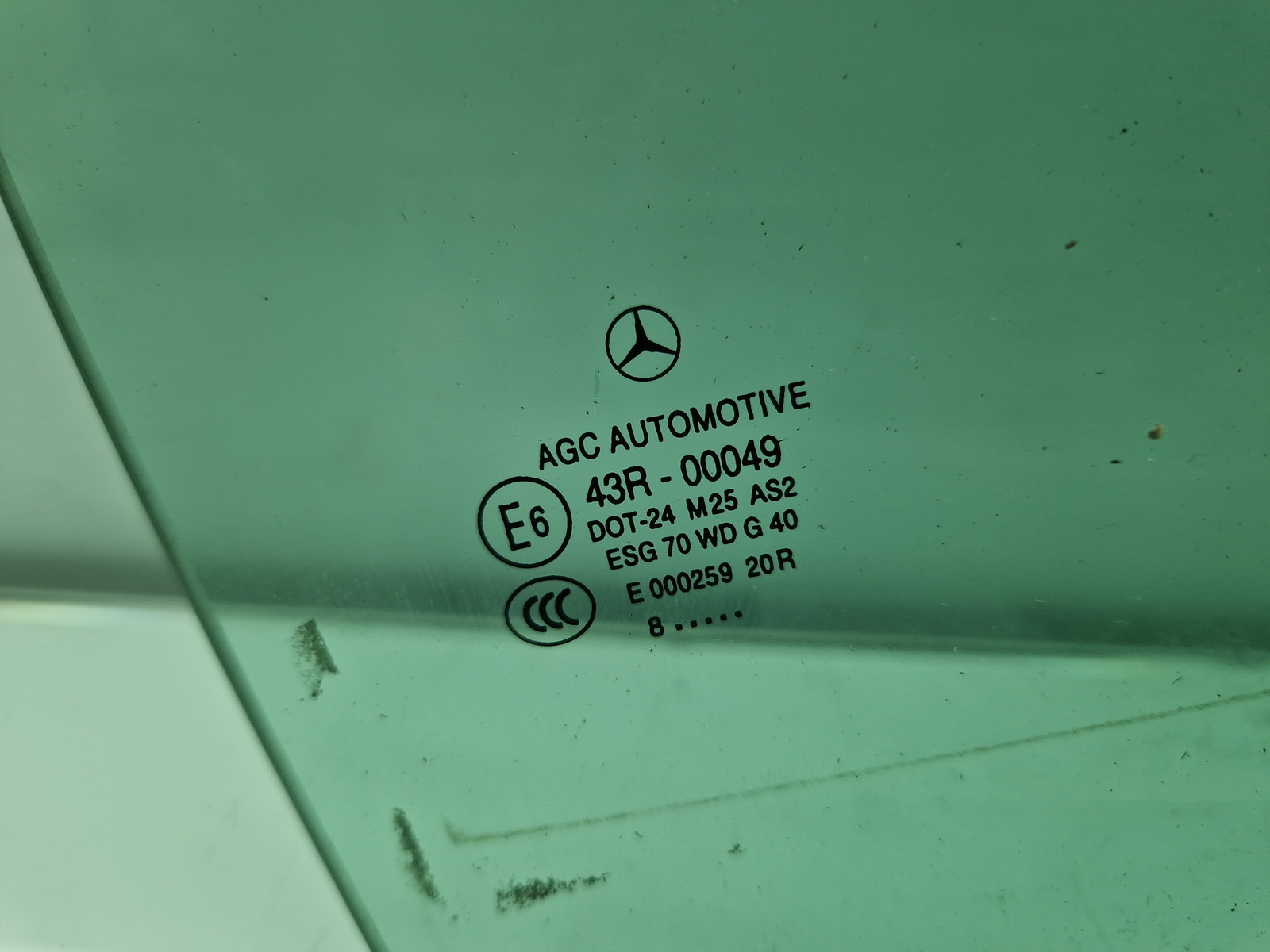 Geam usa dreapta spate Mercedes Clasa C (W204) [Fabr 2007-2014] OEM - imagine 2