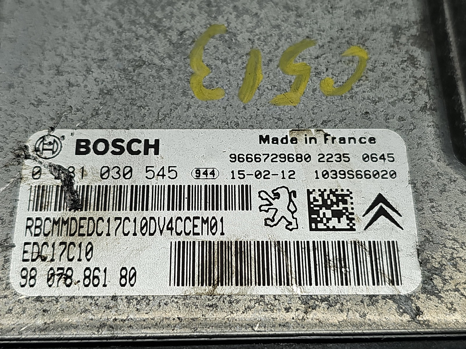 Calculator motor ECU PEUGEOT 2008 [Fabr 2013-prezent] 9666729680 1.4 HDI DV4C 50KW / 68CP - imagine 4