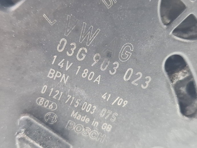 Alternator Volkswagen Passat B6 (3C2) [Fabr 2005-2010] 03G903023 2.0 TDI CBAB 103KW / 140CP
