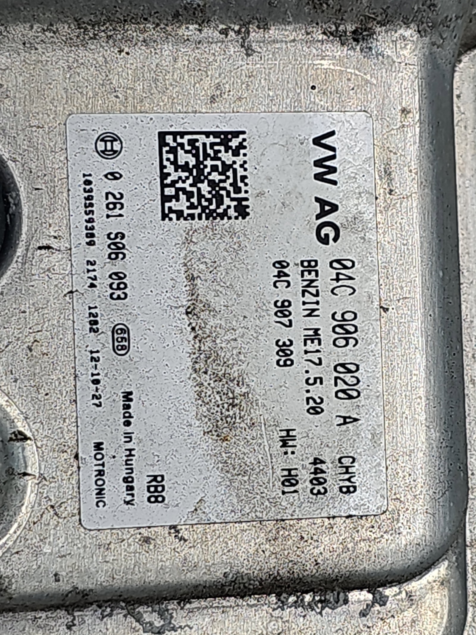 Calculator motor ECU Volkswagen UP [Fabr 2011-2019] 04C906020A 1.0 Benz CHYB 55KW / 75CP - imagine 5