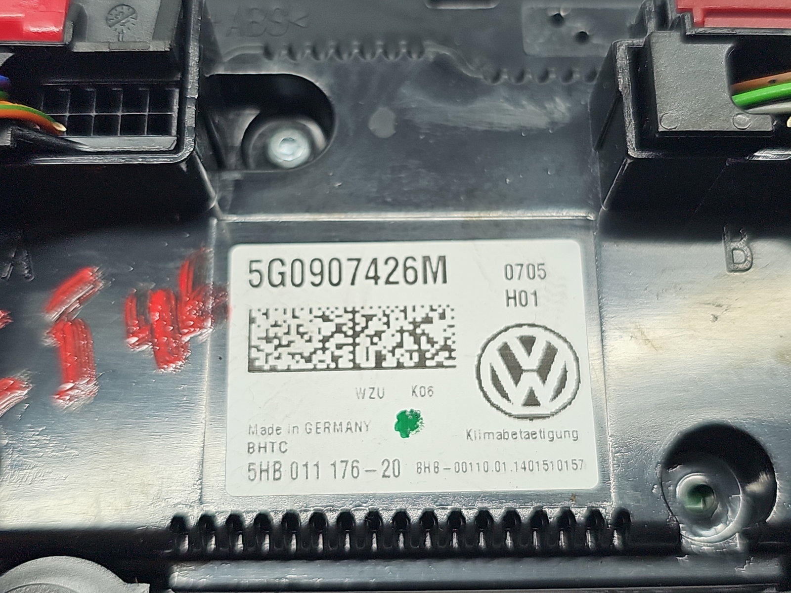 Panou comanda clima Volkswagen Golf 7 (5G) [Fabr 2014-prezent] 5G0907426M - imagine 4