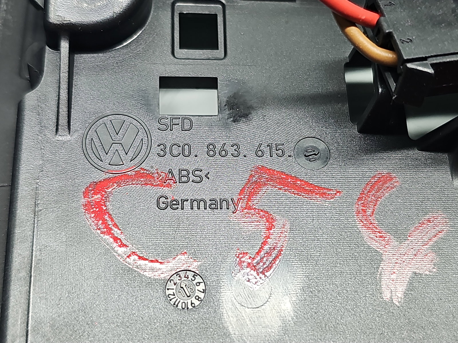 Grila aerisire spate Volkswagen Passat B7 (365) [Fabr 2010-2014] 3C0863615 - imagine 5