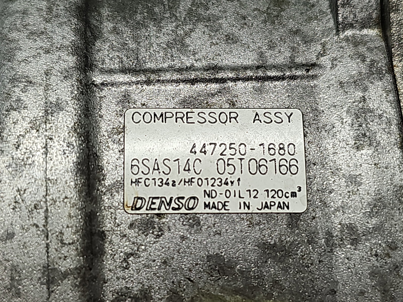 Compresor clima Mercedes Clasa A (W176) [Fabr 2012-2018] 447250-1680 1.5 CDI 607951 80KW / 109CP - imagine 6