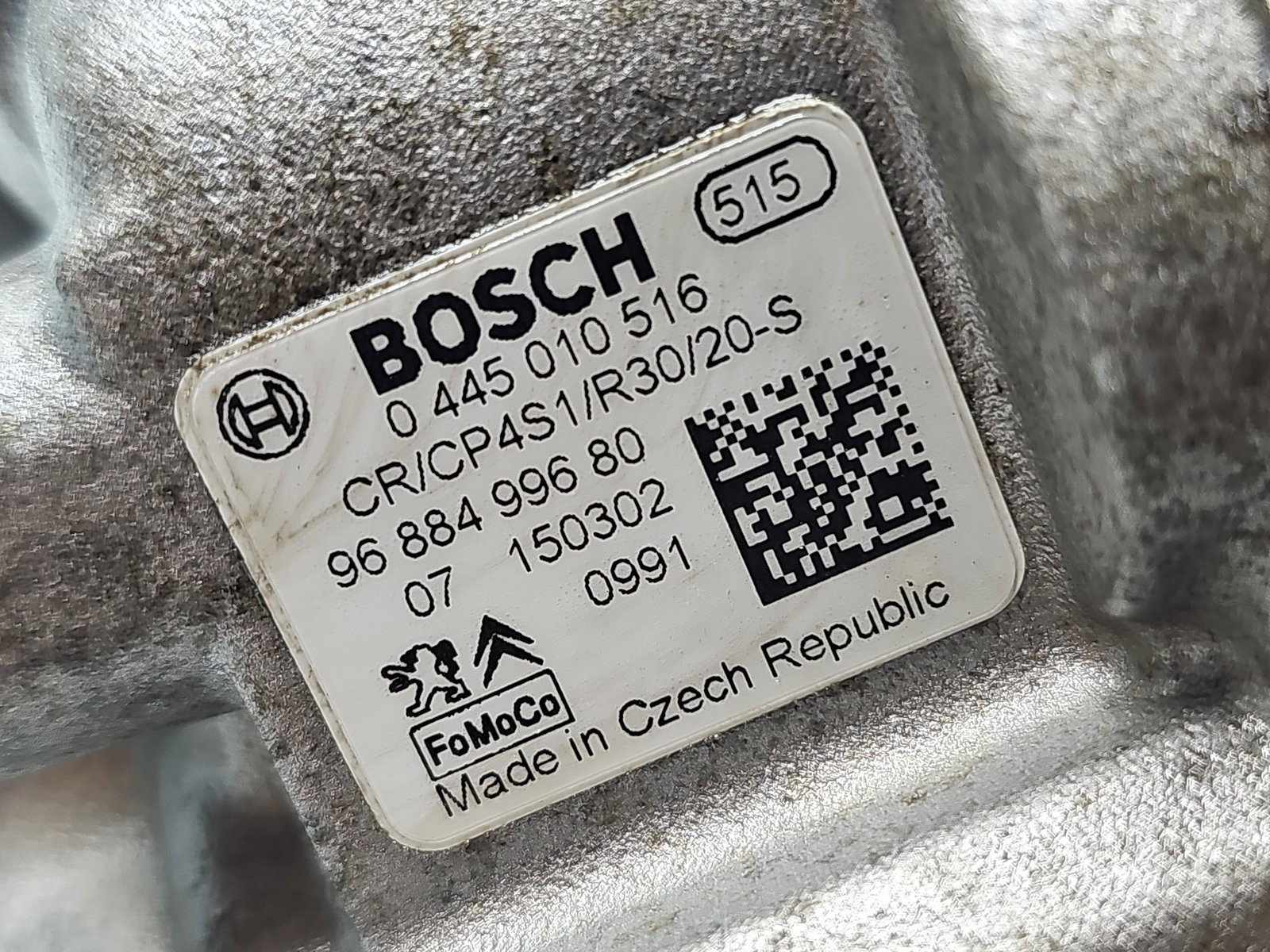 Pompa inalta presiune PEUGEOT 308 [Fabr 2007-2013] 9688499680, 0445010516 1.4 HDI DV4C 50KW / 68CP - imagine 2