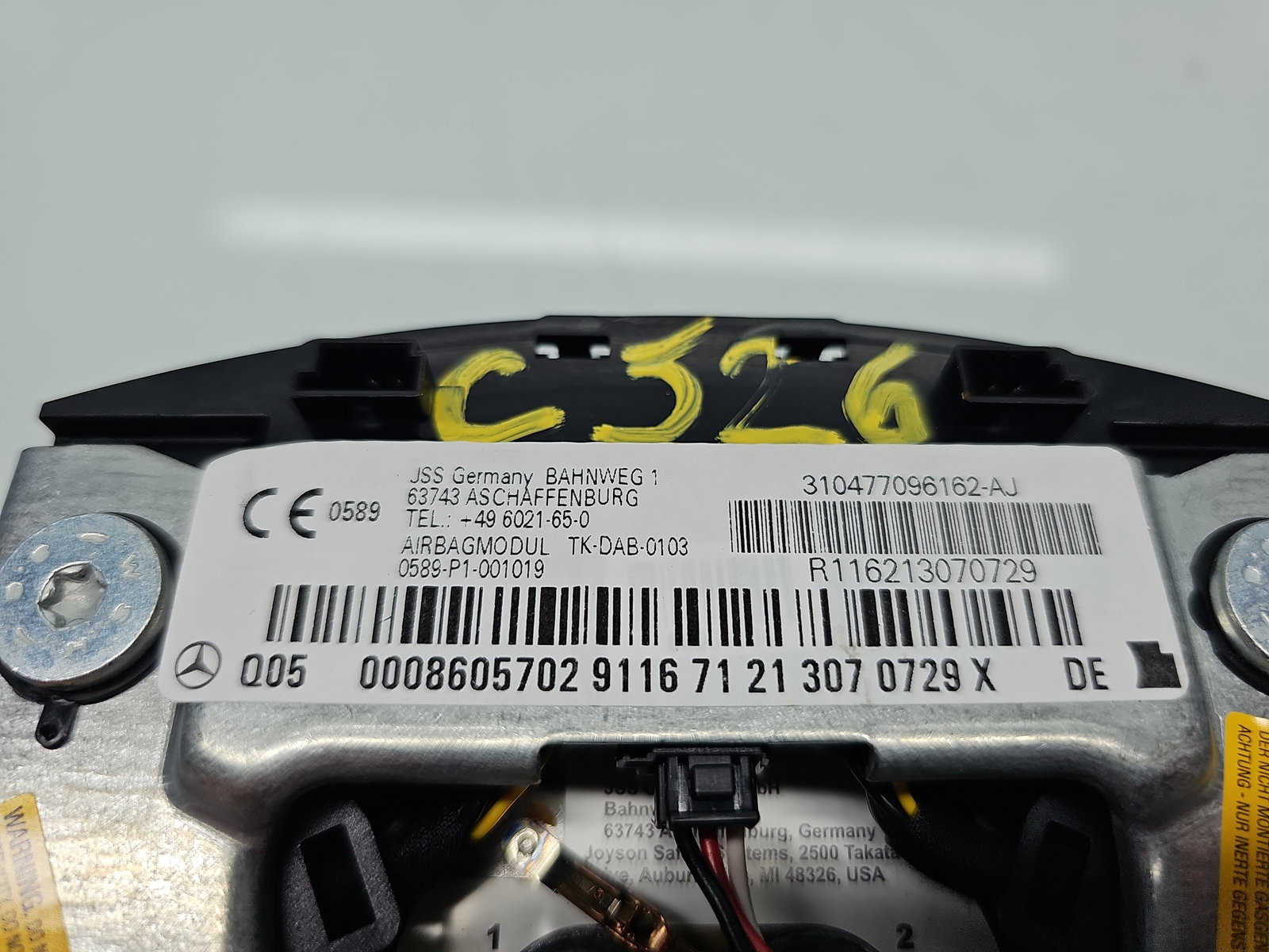 Airbag volan Mercedes Clasa C (W204) [Fabr 2007-2014] 310477096162 - imagine 6