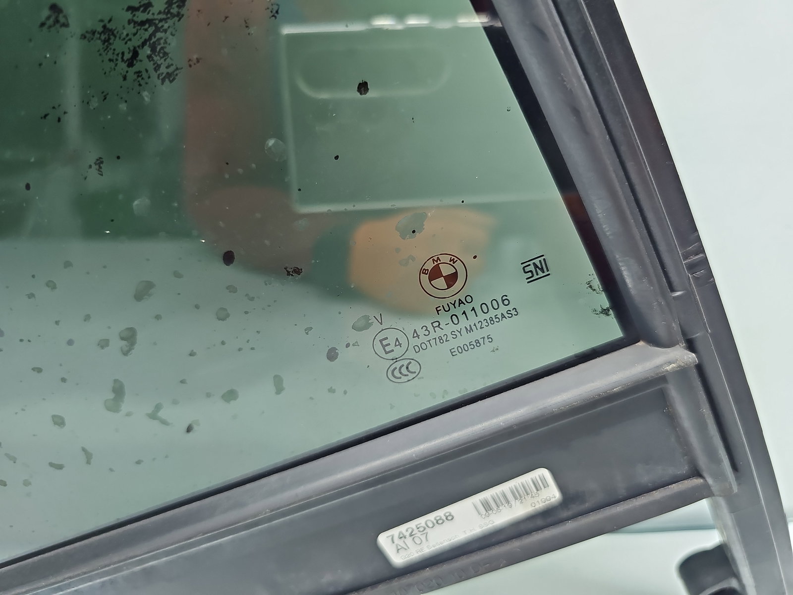 Geam fix usa dreapta spate Bmw 3 Saloon (G20) [Fabr 2018-2025] Berlina Pachet M OEM - imagine 2