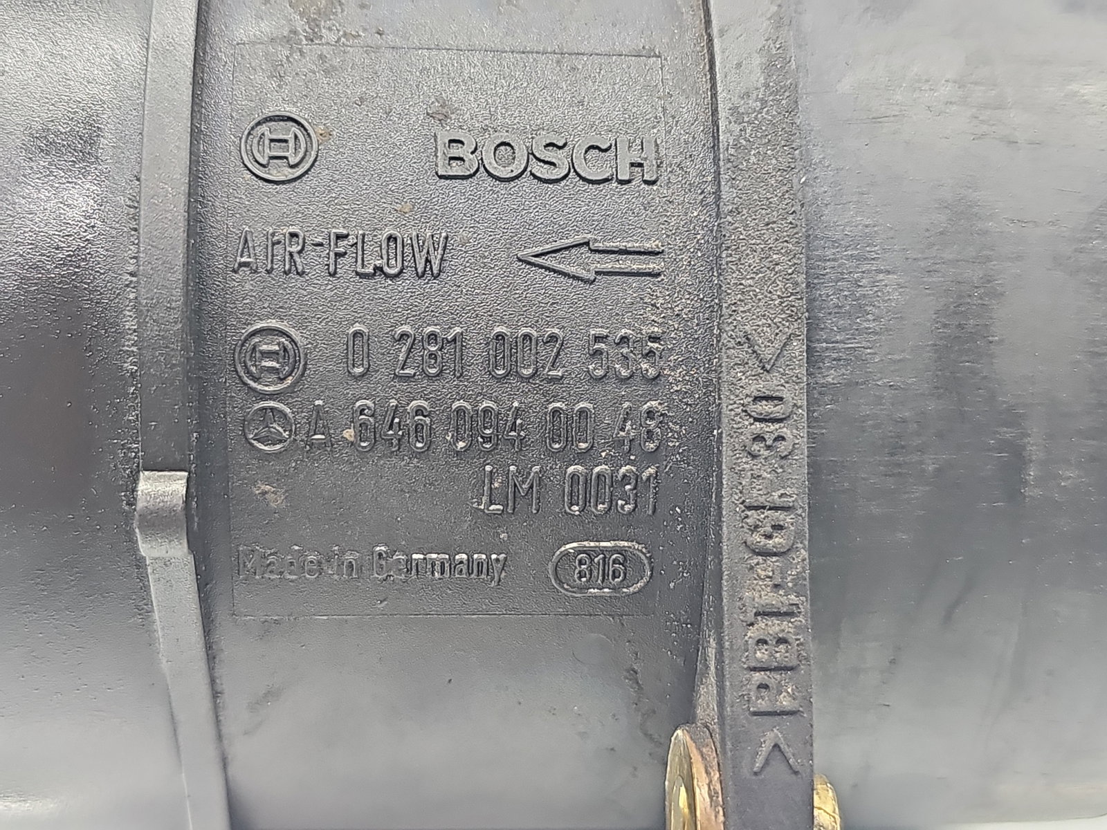 Debitmetru aer Mercedes Clasa C (W204) [Fabr 2007-2014] A6460940048 2.2 CDI 646811 125KW / 170CP - imagine 4