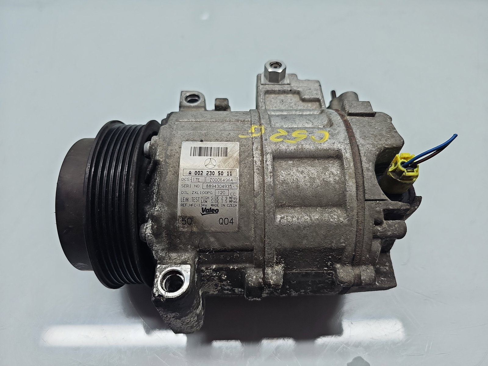 Compresor clima Mercedes Clasa C (W204) [Fabr 2007-2014] A0022305011 2.2 CDI 646811 125KW / 170CP - imagine 1