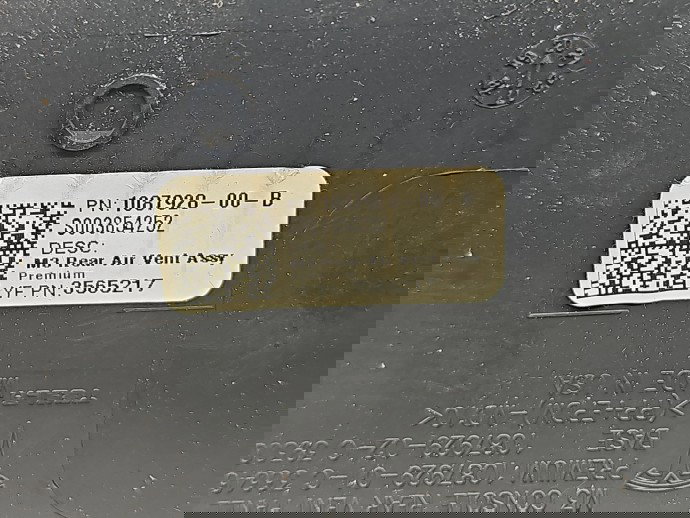 Grila aerisire spate TESLA Model 3 [Fabr 2020-2025] 1087928-00-B