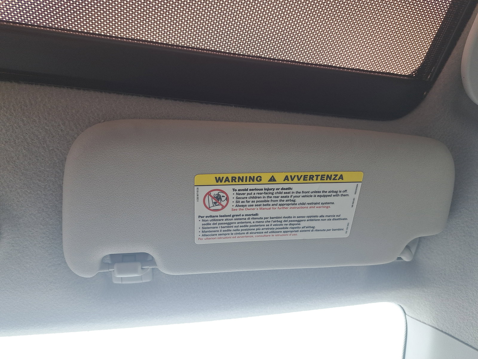 Parasolar dreapta SMART ForFour [Fabr 2004-2006] OEM - imagine 1