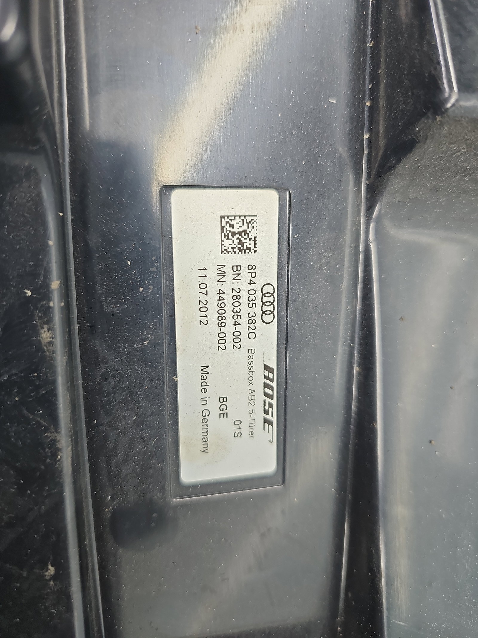 Subwoofer AUDI A3 Sportback (8PA) [Fabr 2004-2013] 8P4035382C - imagine 4