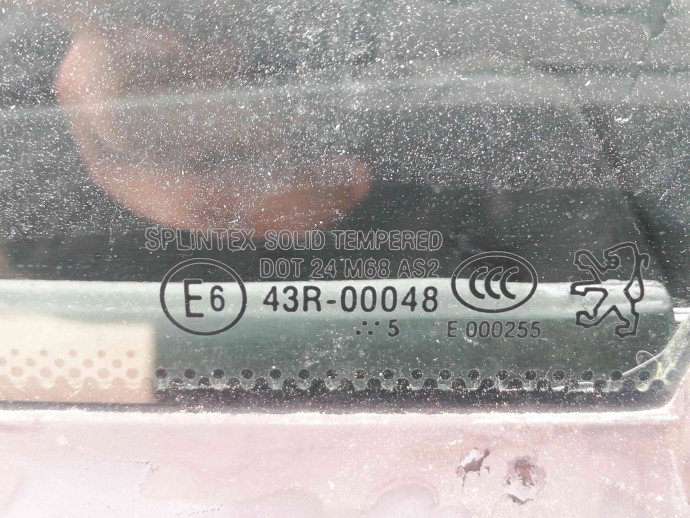 Geam fix stanga fata OEM Peugeot 307 [Fabr 2000-2008] 1.6 HDI