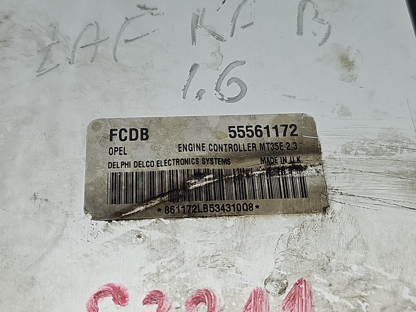 Calculator motor ECU Opel Astra H [Fabr 2004-2009] 1.6 TDCI Z16XEP 77KW / 105CP - imagine 4