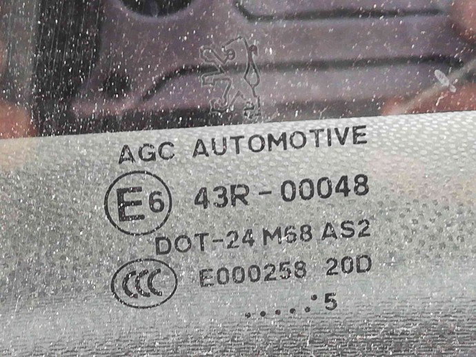 Geam usa stanga spate OEM Peugeot 307 [Fabr 2000-2008] 1.6 HDI