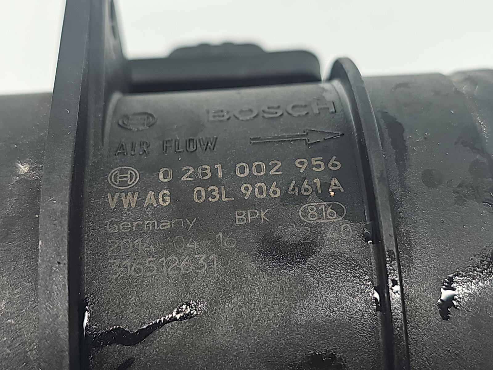 Debitmetru aer AUDI A4 (8K2, B8.5) [Fabr 2008-2015] 03L906461A 2.0 TDI CGLC 130KW / 177CP - imagine 4