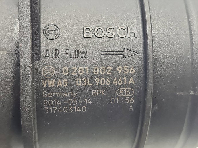 Debitmetru aer Volkswagen Passat B7 (362) [Fabr 2010-2014] 03L906461A 2.0 TDI CNHA 140KW / 190CP