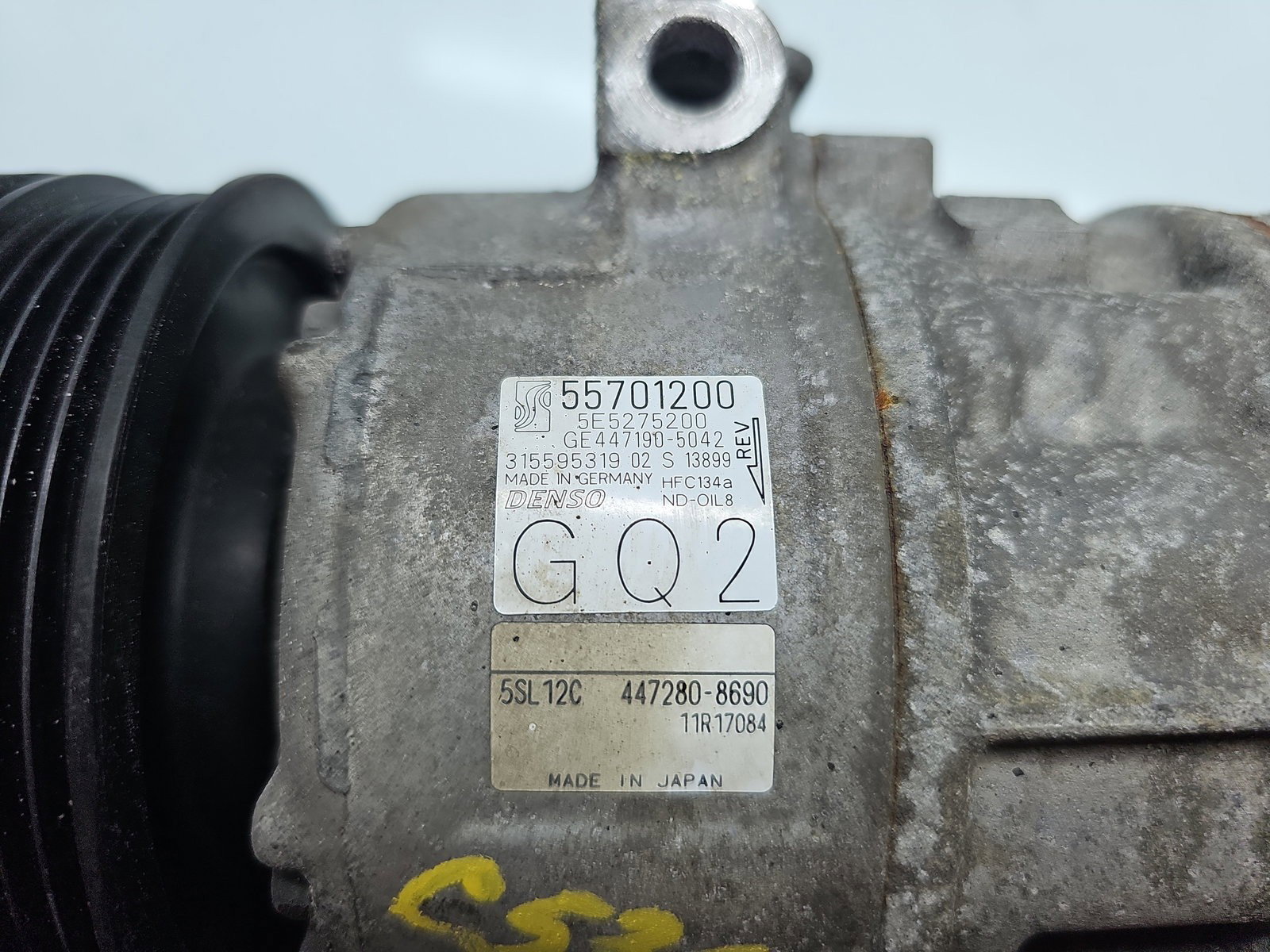 Compresor clima Opel Astra J [Fabr 2009-2015] 55701200 1.4 Benz B14XEL 66KW / 90CP - imagine 2