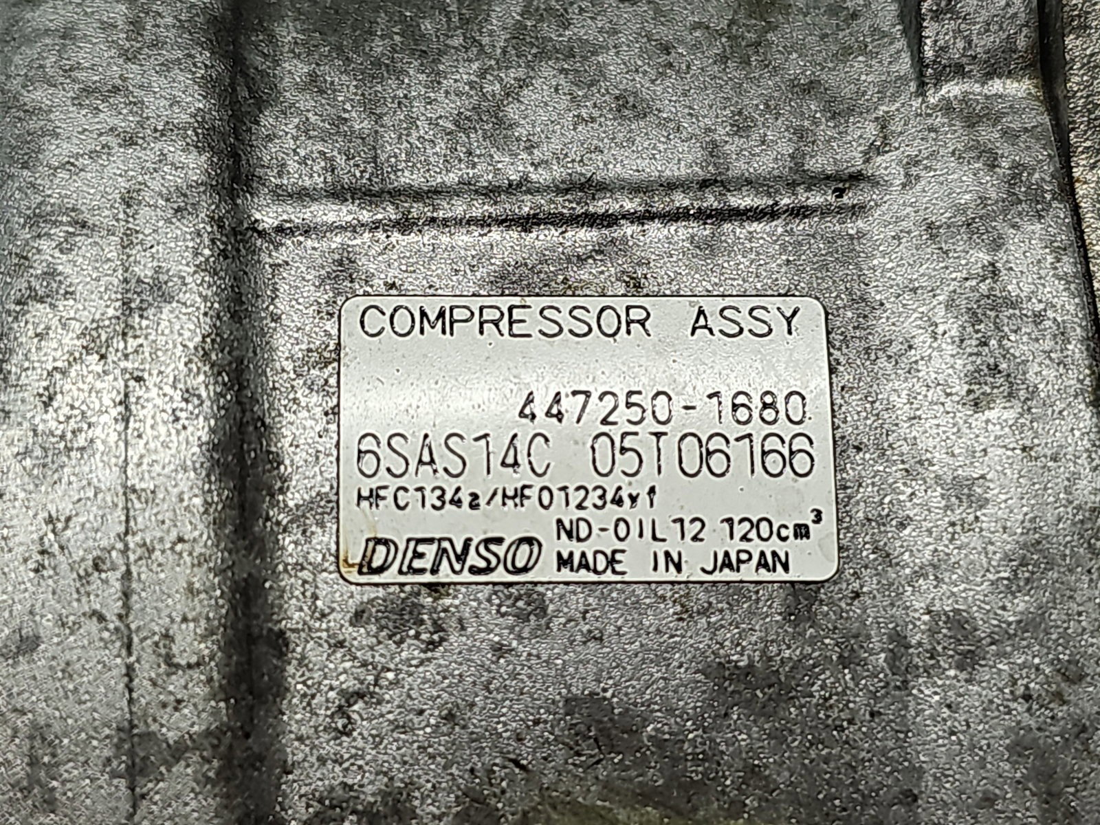 Compresor clima Mercedes Clasa B (W246) [Fabr 2011-2018] 447250-1680 1.5 CDI 607951 80KW / 109CP - imagine 2