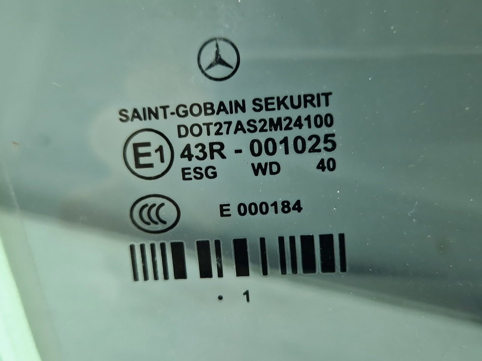 Geam usa dreapta spate Mercedes Clasa E (W212) [Fabr 2009-2016] Break AMG OEM - imagine 2