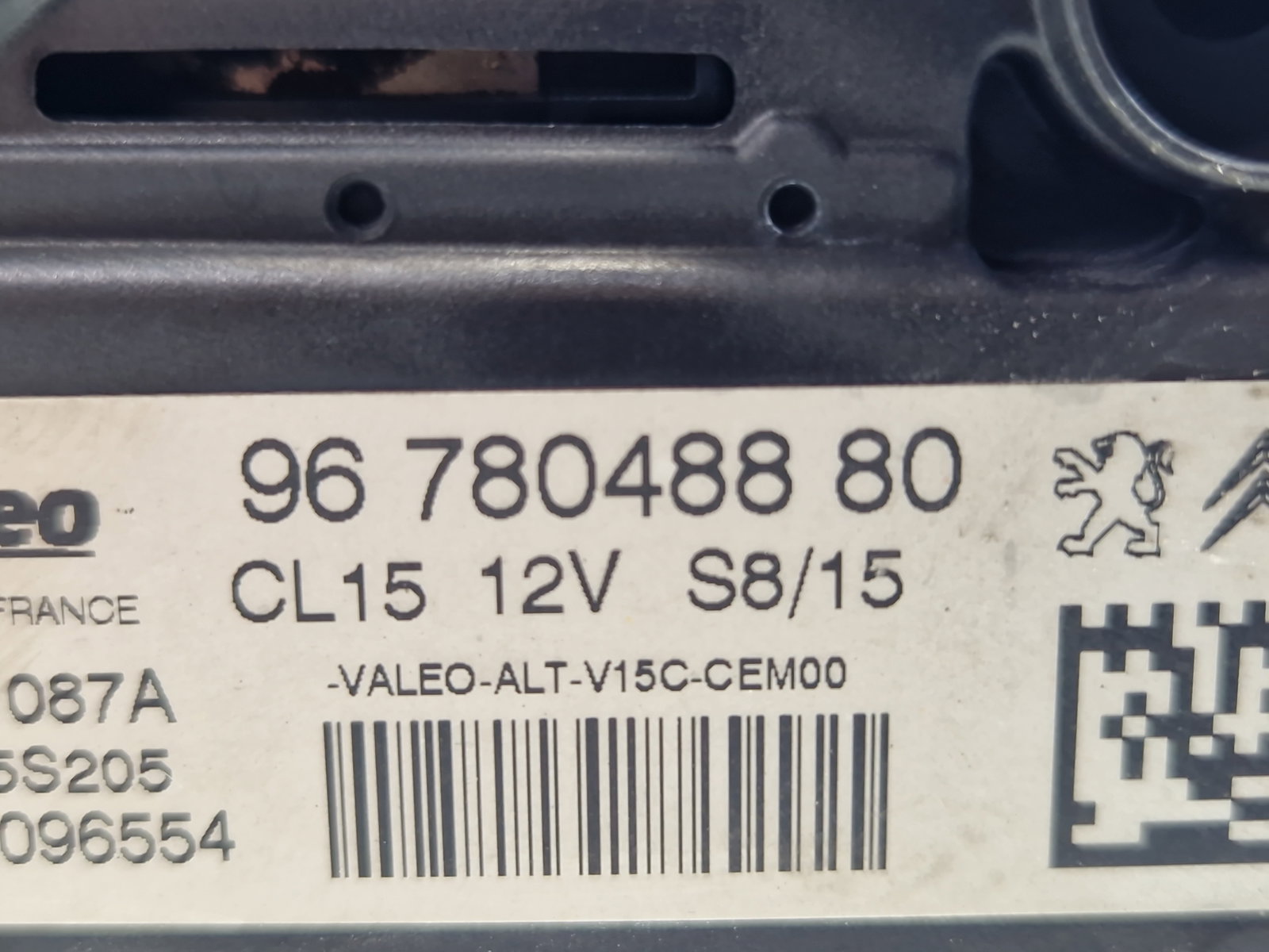 Alternator PEUGEOT 308 (II) [Fabr 2013-2020] 9678048880 1.6 HDi 9HP 68KW / 92CP - imagine 5