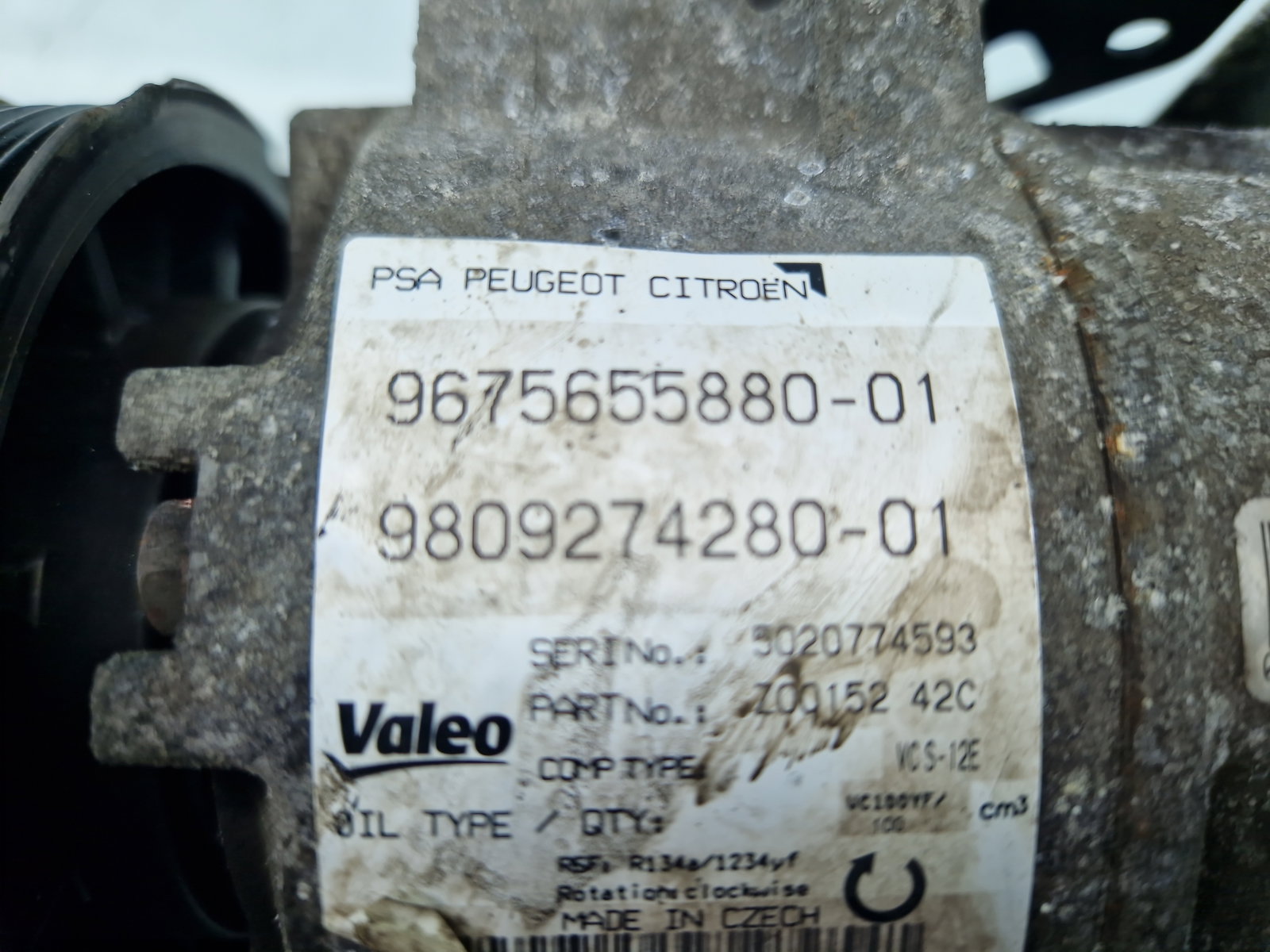 Compresor clima PEUGEOT 308 (II) [Fabr 2013-2020] 9675655880 1.6 HDi 9HP 68KW / 92CP - imagine 6