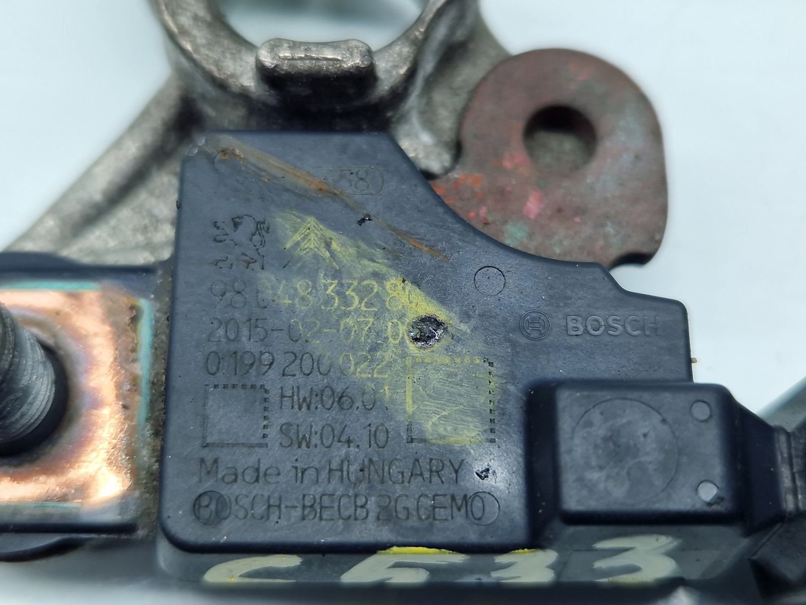 Borna baterie (-) PEUGEOT 308 (II) [Fabr 2013-2020] 9804833280 - imagine 4