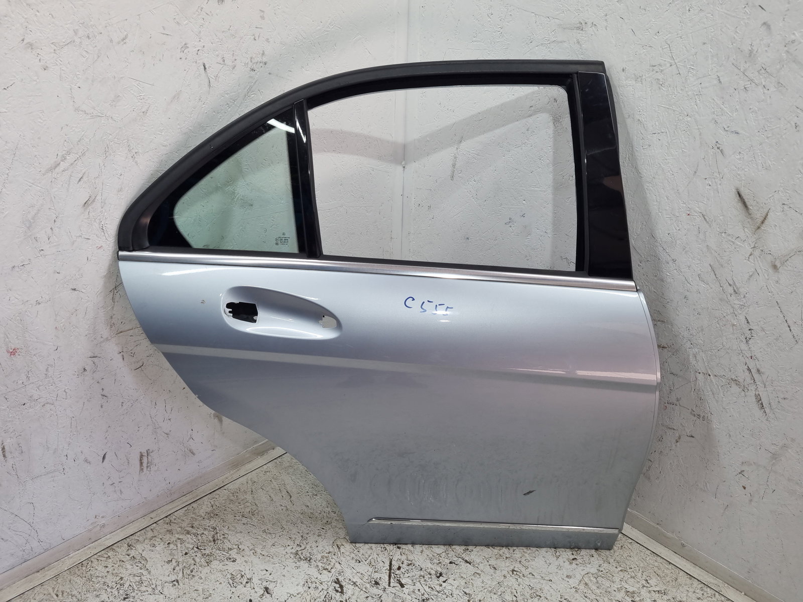 Usa dreapta spate Mercedes Clasa C (W204) [Fabr 2007-2014] Berlina Facelift, AMG 988U Argintiu Diamat - imagine 1