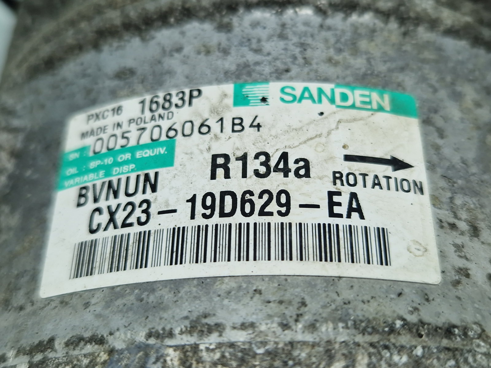 Compresor clima Jaguar XF (X250) [Fabr 2008-2015] Facelift CX23-19D629-EA 2.2 QJBA 147KW / 200CP - imagine 5