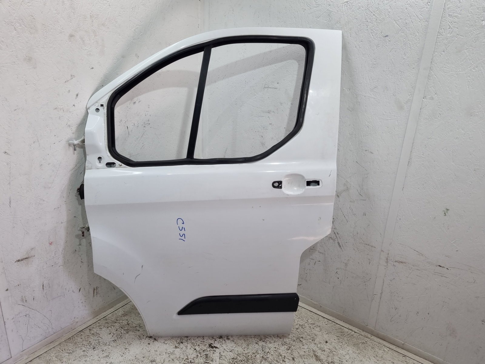 Usa stanga fata Ford Transit Custom (TTF) [Fabr 2012-2016] Frozen White - imagine 1